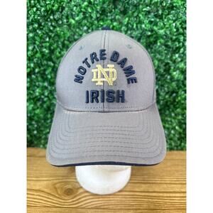 Adult Adidas Notre Dame Fighting Irish Adjustable Strap Gray Hat